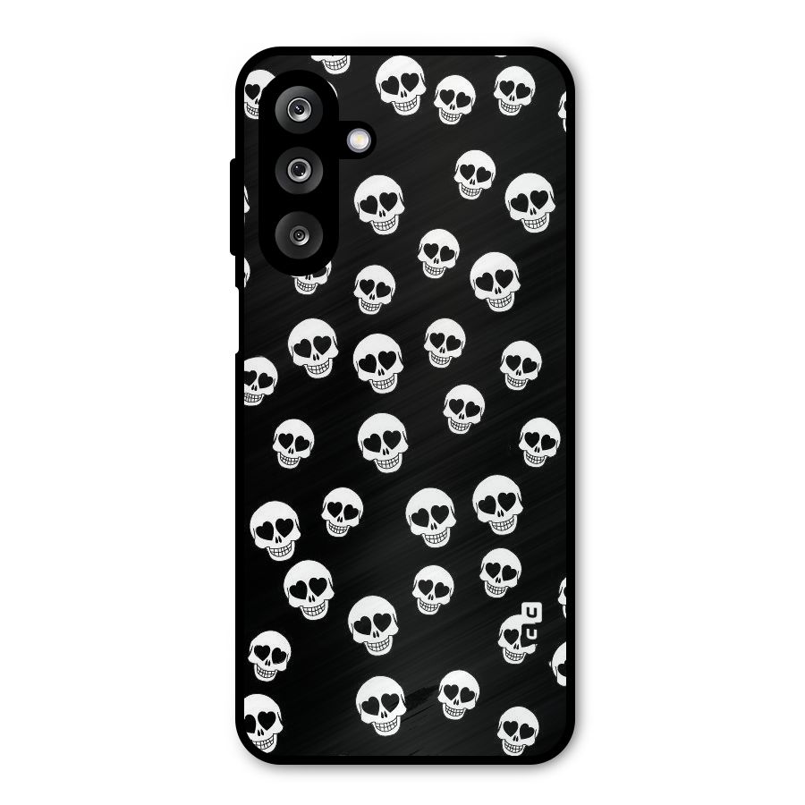 Skull Heart Metal Back Case for Galaxy M36
