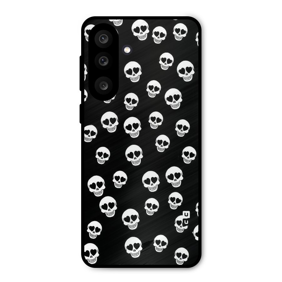 Skull Heart Metal Back Case for Galaxy M56
