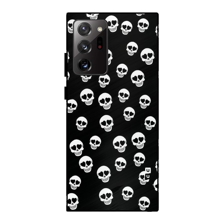 Skull Heart Metal Back Case for Galaxy Note 20 Ultra