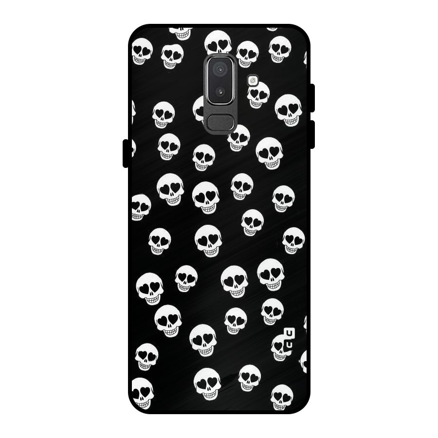 Skull Heart Metal Back Case for Galaxy On8 (2018)