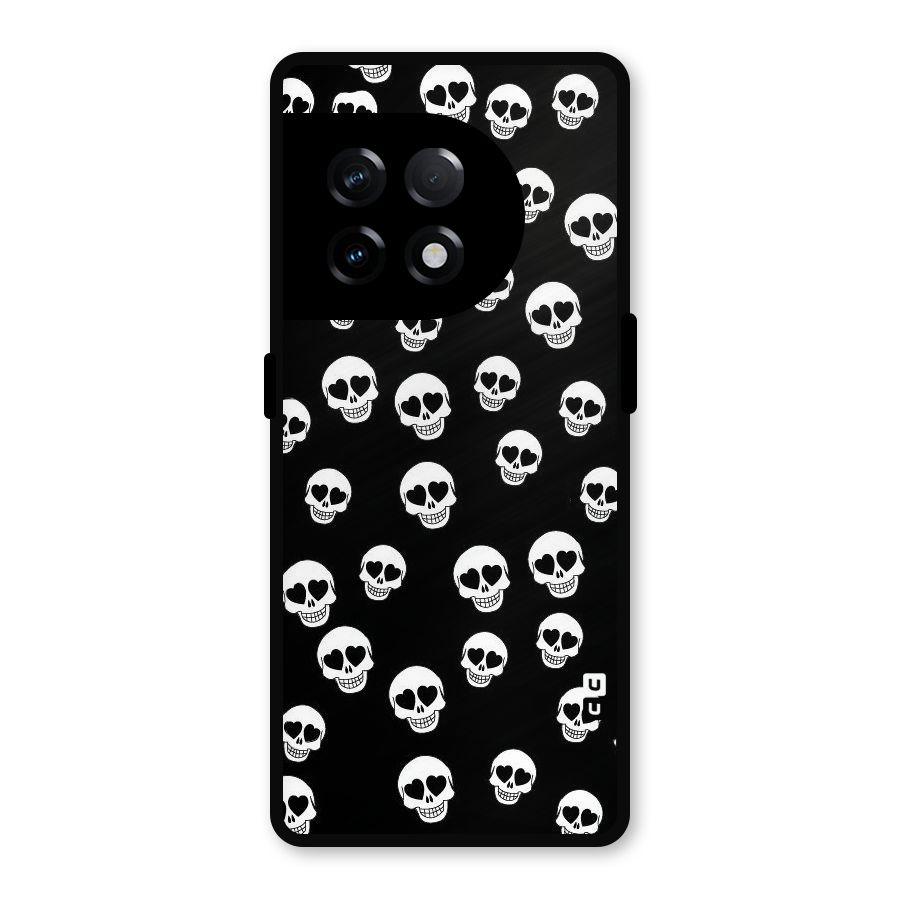 Skull Heart Metal Back Case for OnePlus 11R