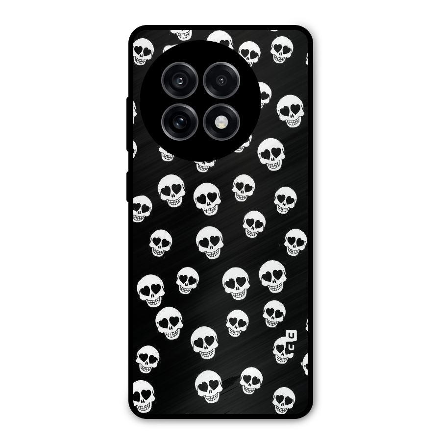 Skull Heart Metal Back Case for OnePlus 13R