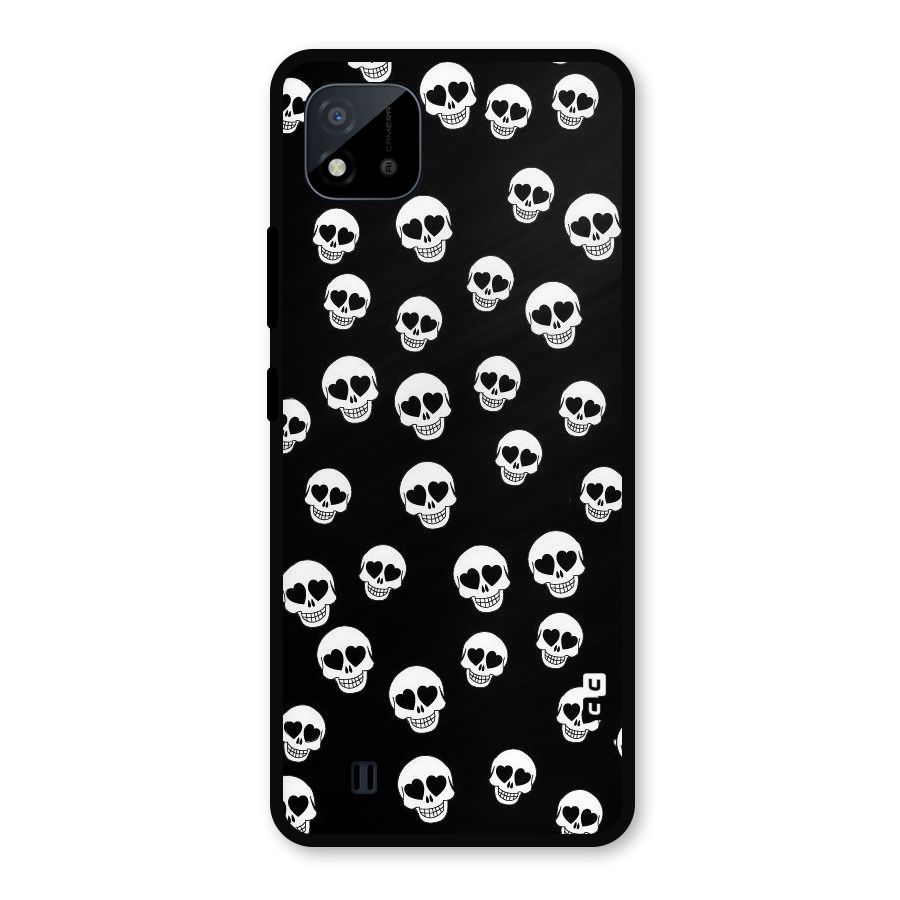 Skull Heart Metal Back Case for Realme C11 2021