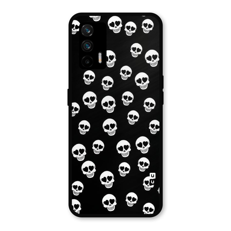 Skull Heart Metal Back Case for Realme GT 5G