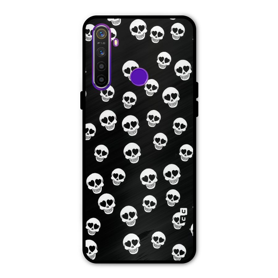 Skull Heart Metal Back Case for Realme Narzo 10