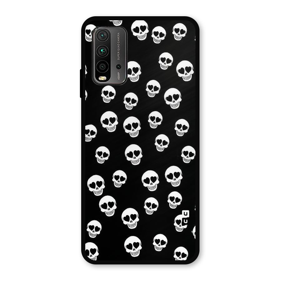 Skull Heart Metal Back Case for Redmi 9 Power