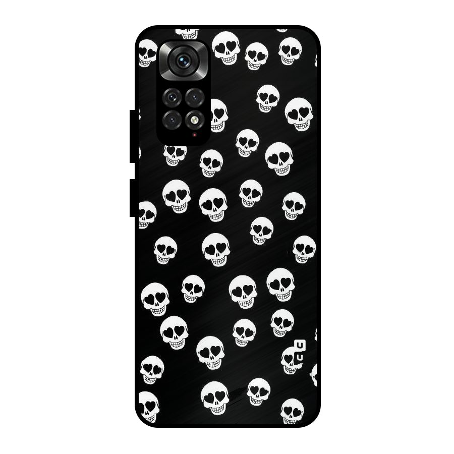 Skull Heart Metal Back Case for Redmi Note 11 Pro