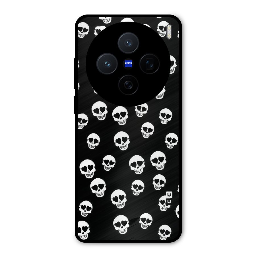 Skull Heart Metal Back Case for Vivo X200