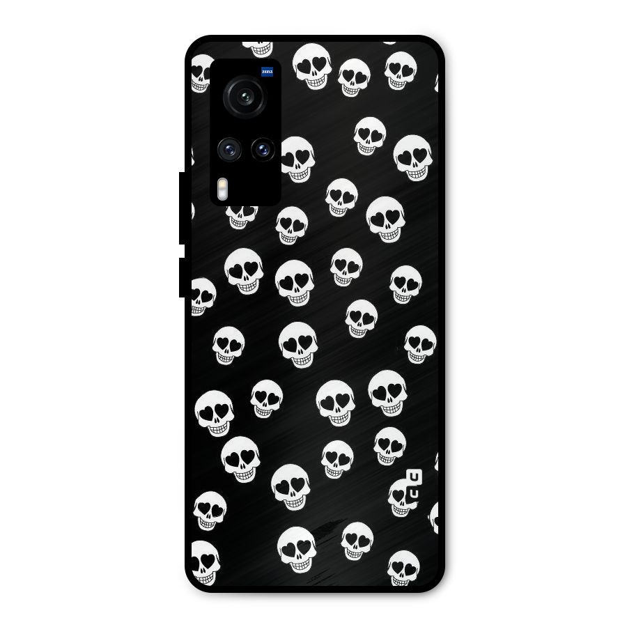 Skull Heart Metal Back Case for Vivo X60