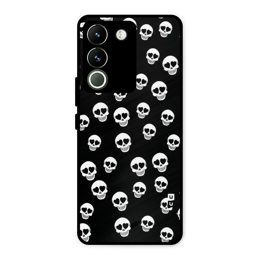 Skull Heart Metal Back Case for Vivo Y200