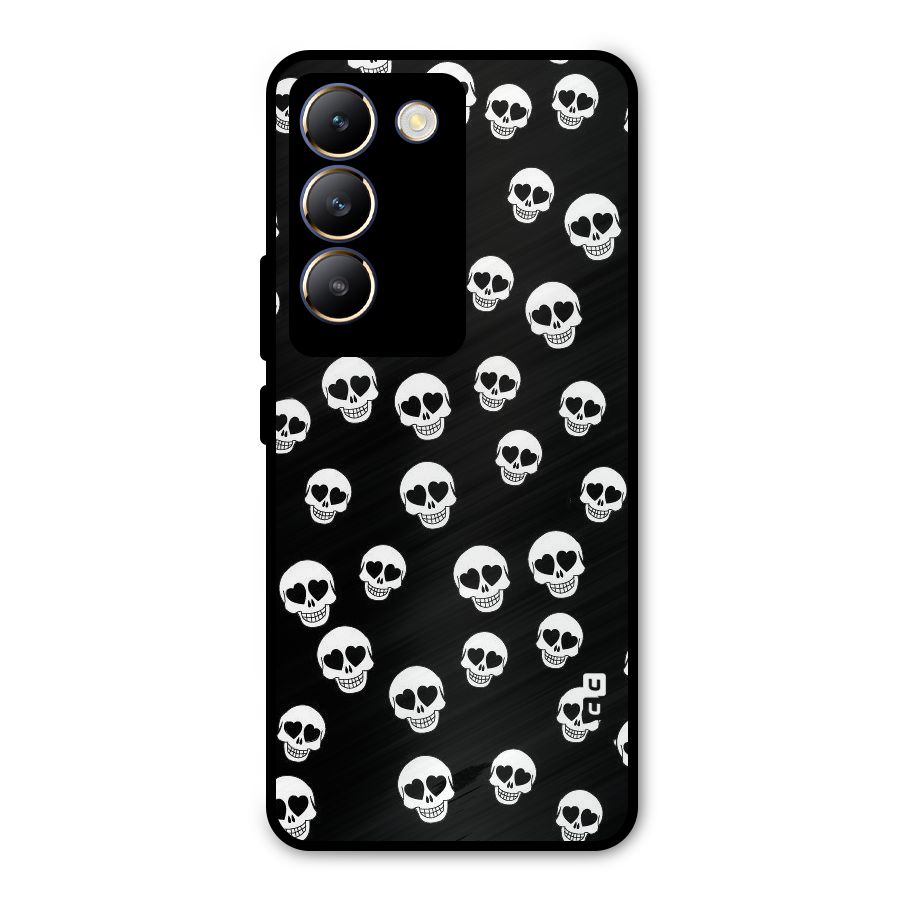 Skull Heart Metal Back Case for Vivo Y200e