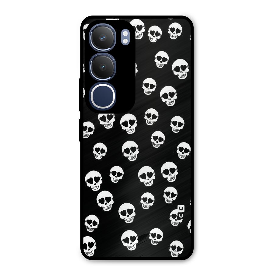 Skull Heart Metal Back Case for Vivo Y29