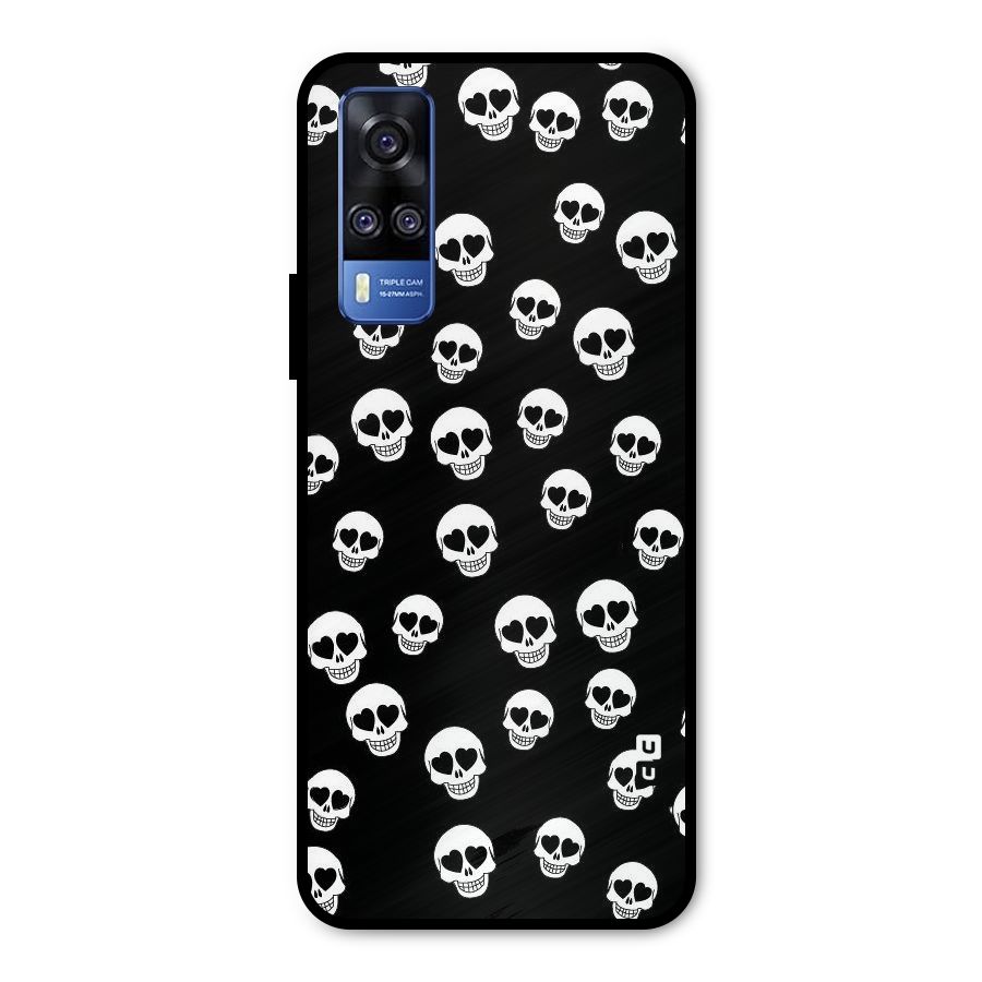 Skull Heart Metal Back Case for Vivo Y31
