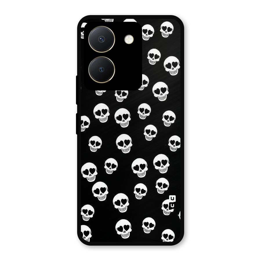 Skull Heart Metal Back Case for Vivo Y36