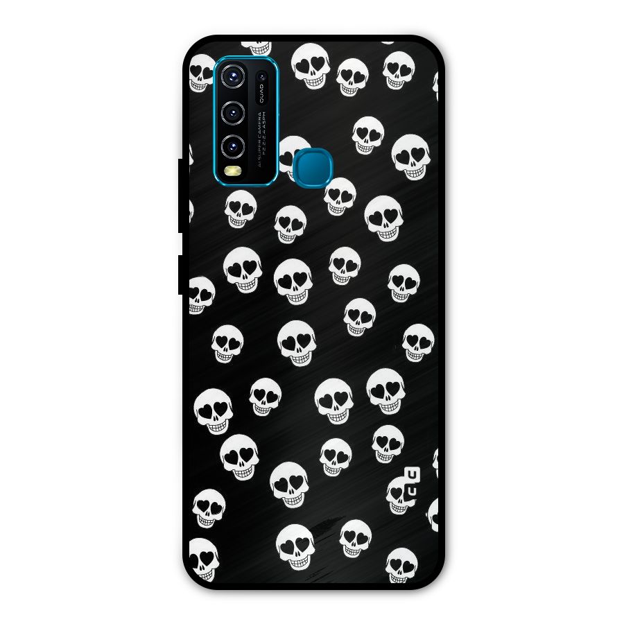 Skull Heart Metal Back Case for Vivo Y50