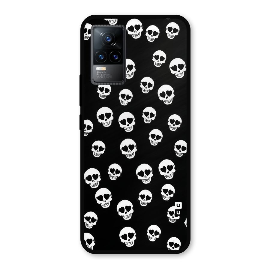 Skull Heart Metal Back Case for Vivo Y73