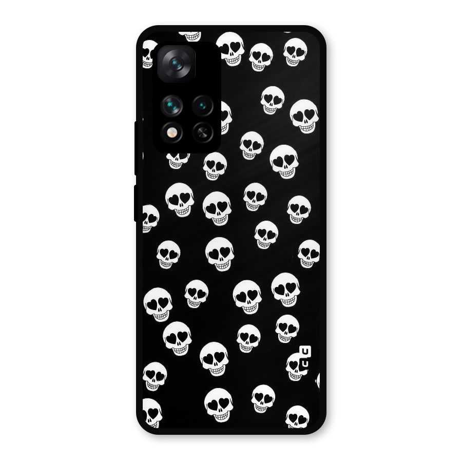 Skull Heart Metal Back Case for Xiaomi 11i 5G