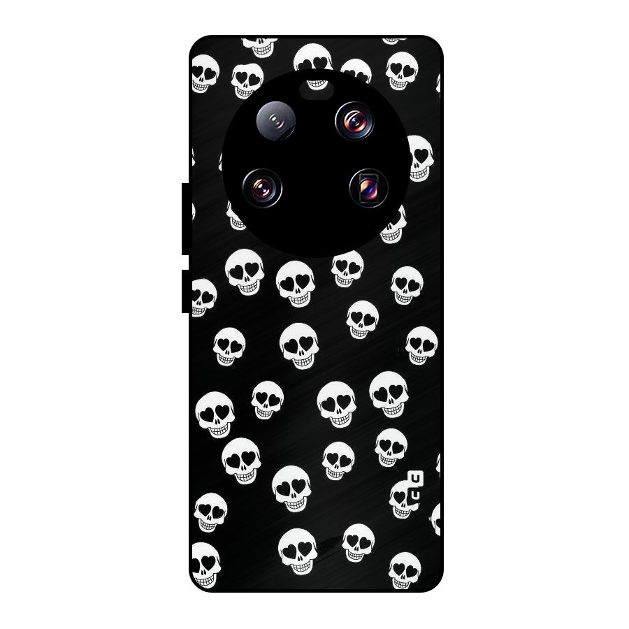 Skull Heart Metal Back Case for Xiaomi 13 Ultra