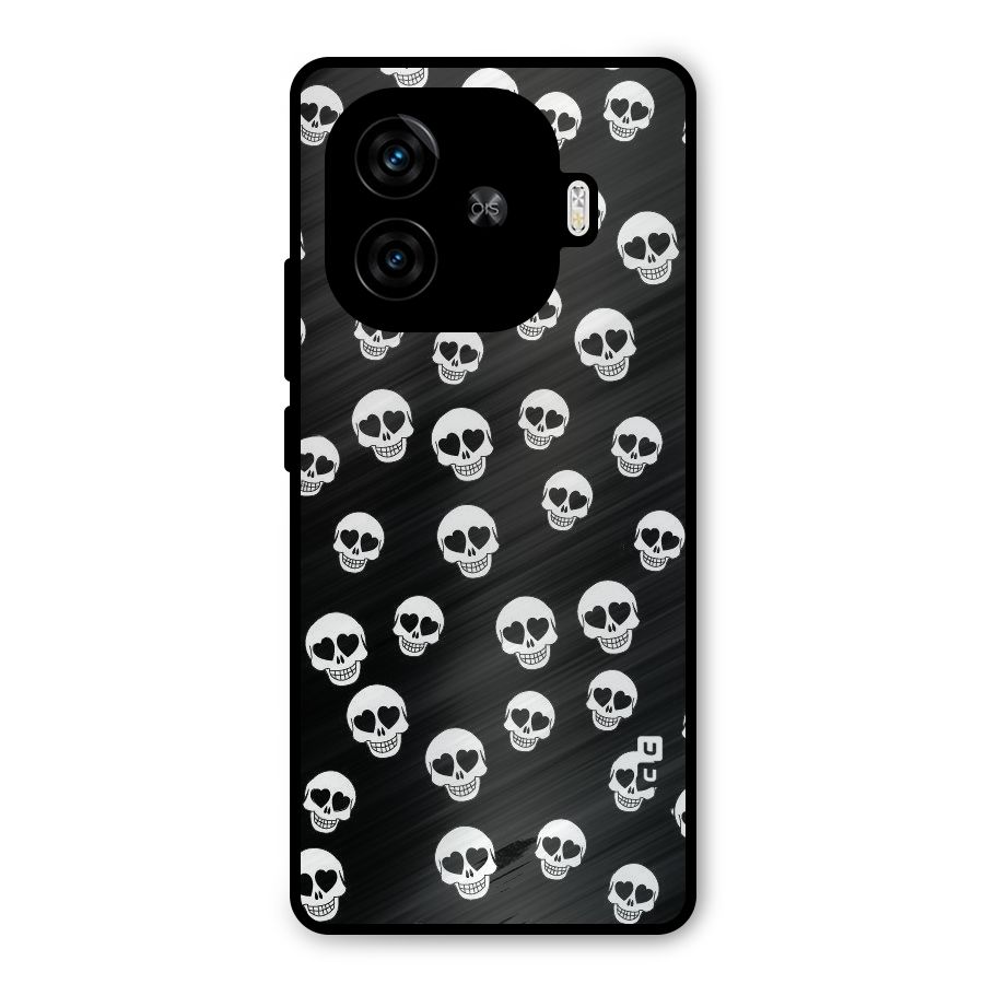 Skull Heart Metal Back Case for iQOO Neo 10R