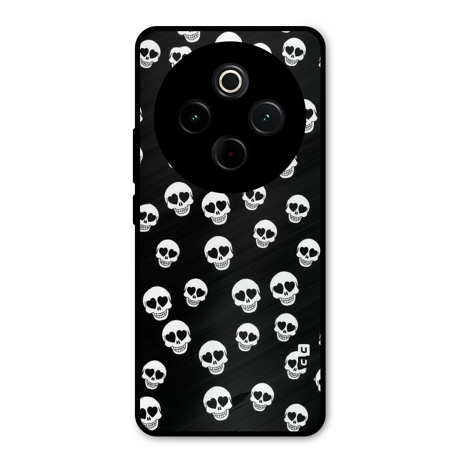 Skull Heart Metal Back Case for iQOO Z10