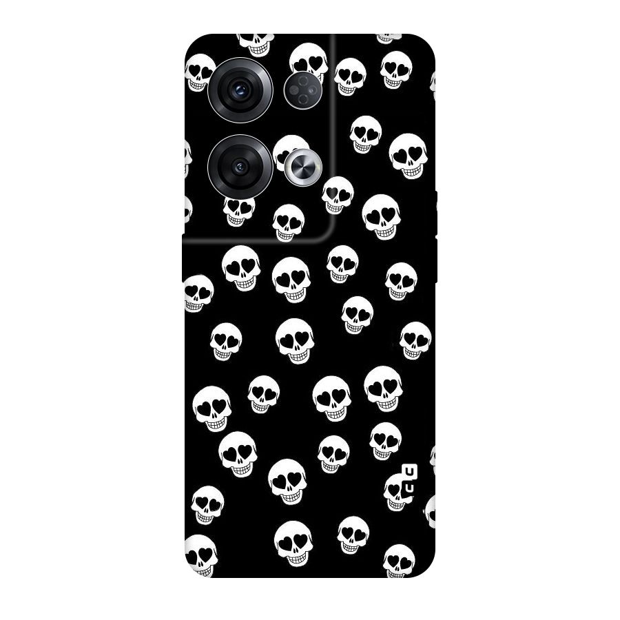 Skull Heart Original Polycarbonate Back Case for Oppo Reno8 Pro 5G