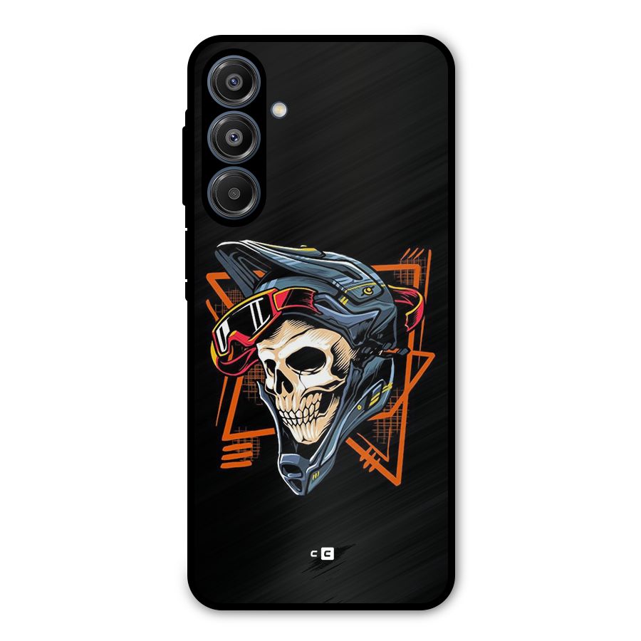 Skull Helmet Metal Back Case for Galaxy A16 5G