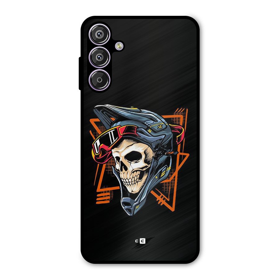 Skull Helmet Metal Back Case for Galaxy M15