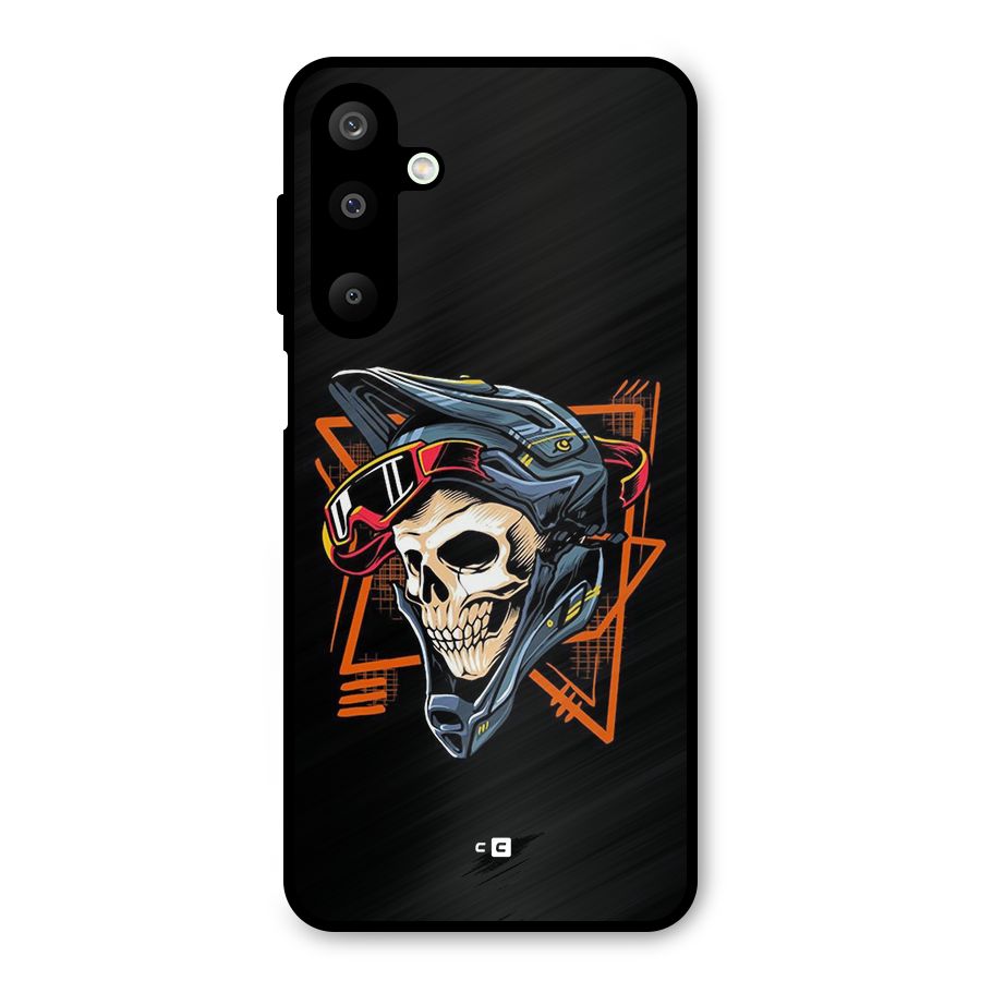 Skull Helmet Metal Back Case for Galaxy M16