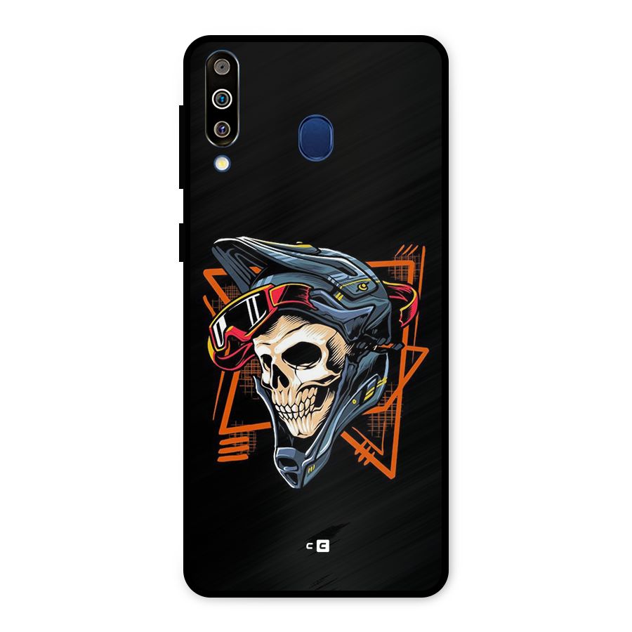 Skull Helmet Metal Back Case for Galaxy M30
