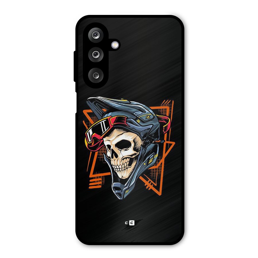 Skull Helmet Metal Back Case for Galaxy M36