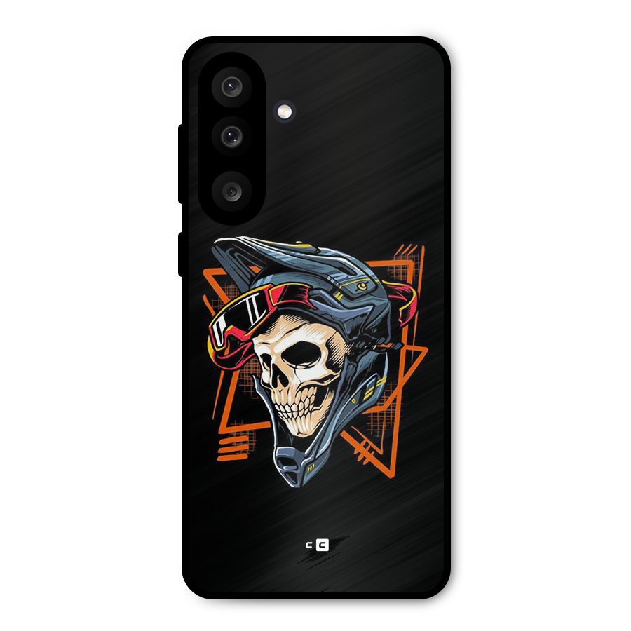 Skull Helmet Metal Back Case for Galaxy M56