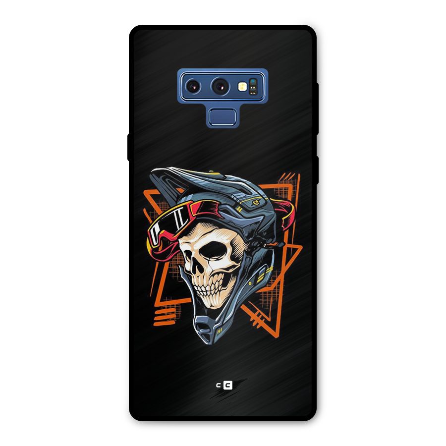 Skull Helmet Metal Back Case for Galaxy Note 9