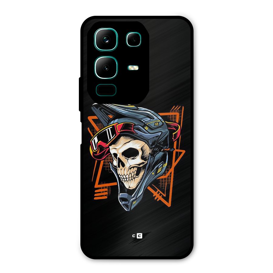 Skull Helmet Metal Back Case for Infinix Note 50x