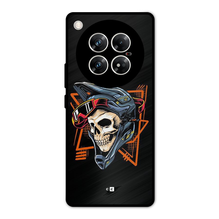 Skull Helmet Metal Back Case for Infinix Zero 40 5G