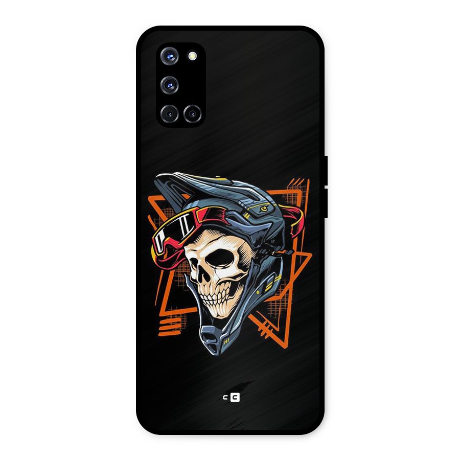 Skull Helmet Metal Back Case for Oppo A52