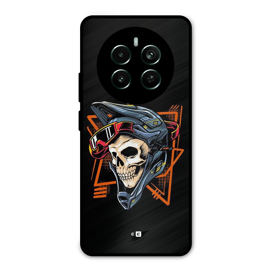 Skull Helmet Metal Back Case for Realme 12 Pro Plus