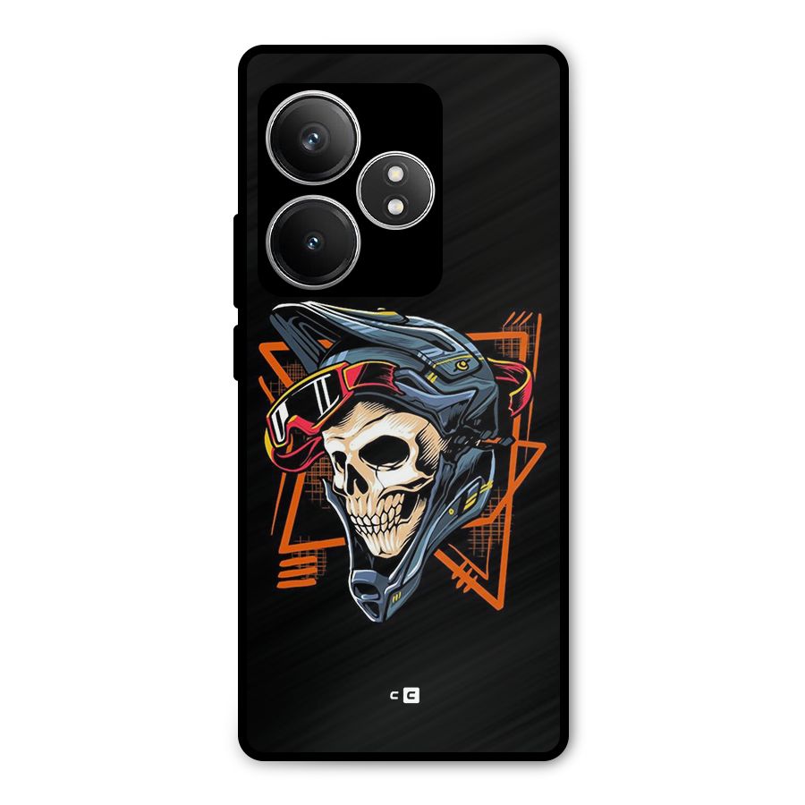 Skull Helmet Metal Back Case for Realme GT 6T