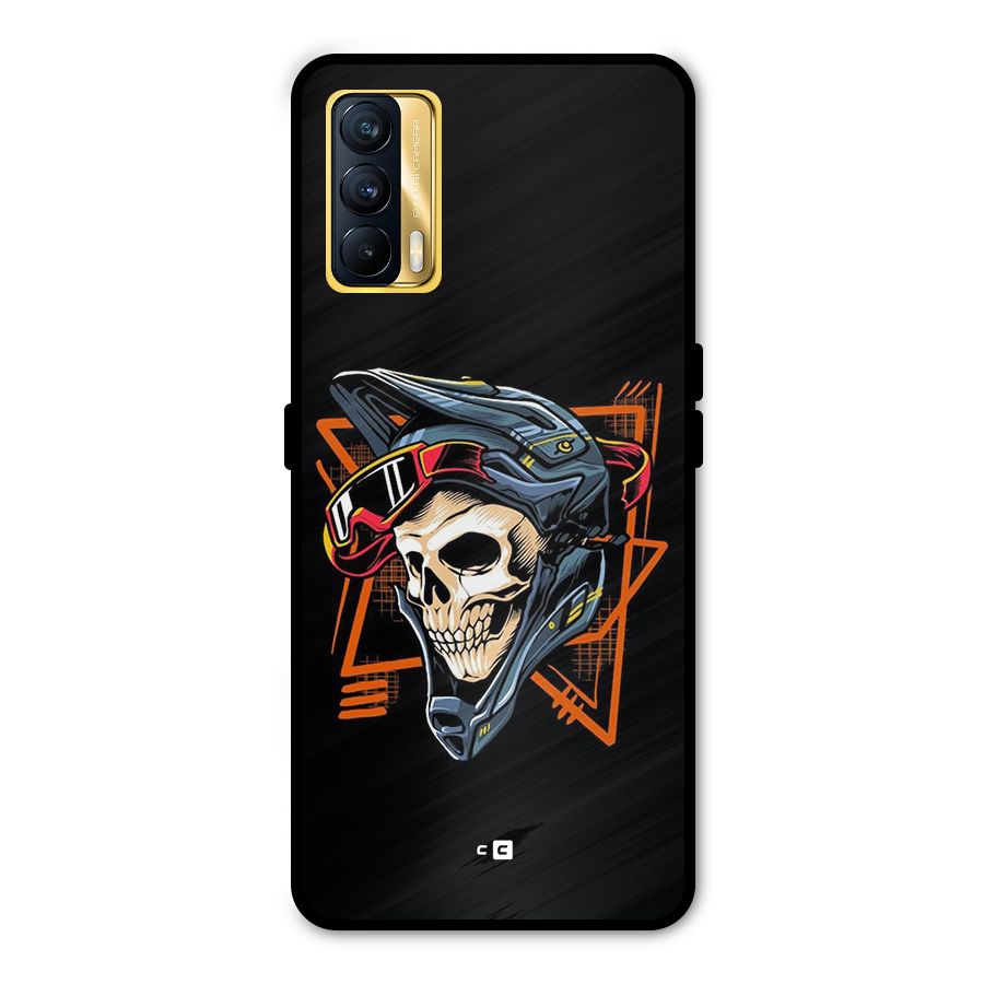 Skull Helmet Metal Back Case for Realme X7