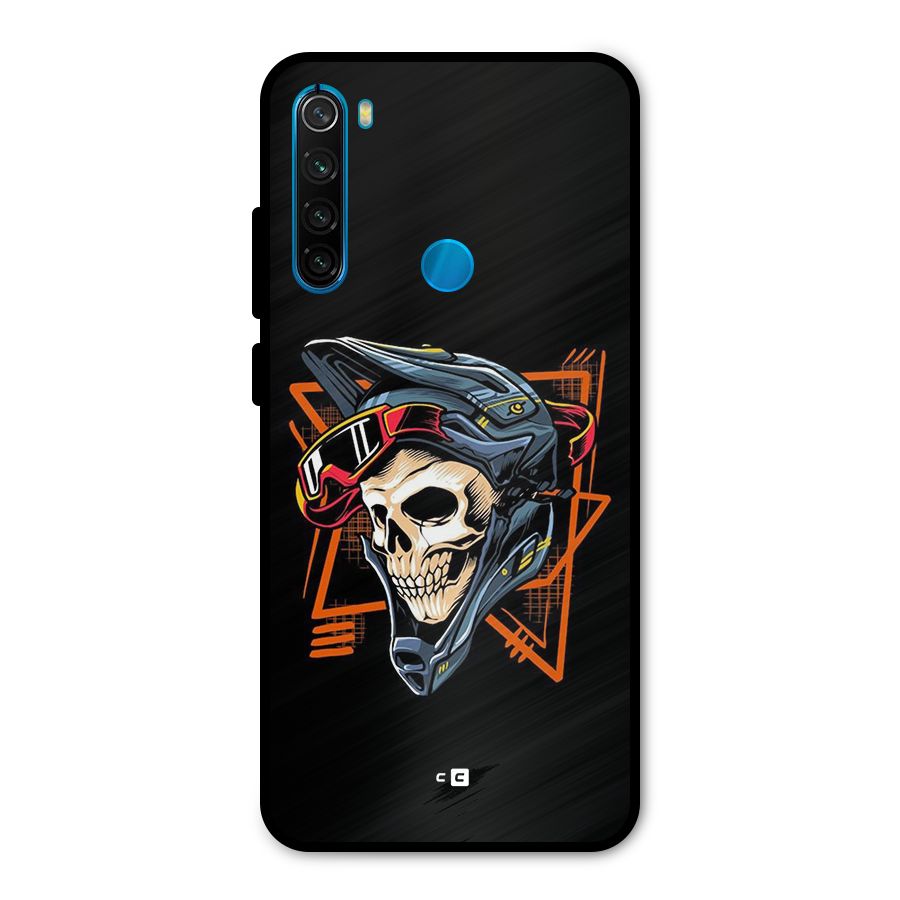 Skull Helmet Metal Back Case for Redmi Note 8