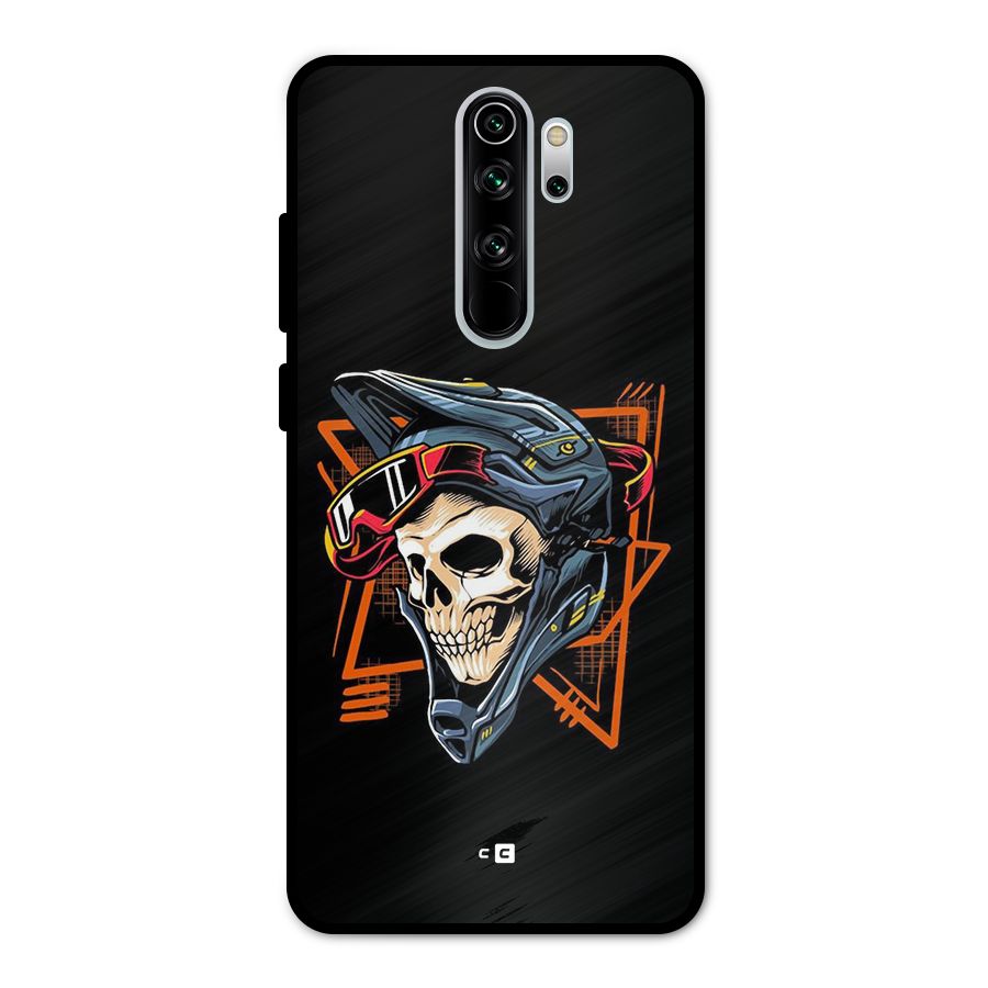 Skull Helmet Metal Back Case for Redmi Note 8 Pro