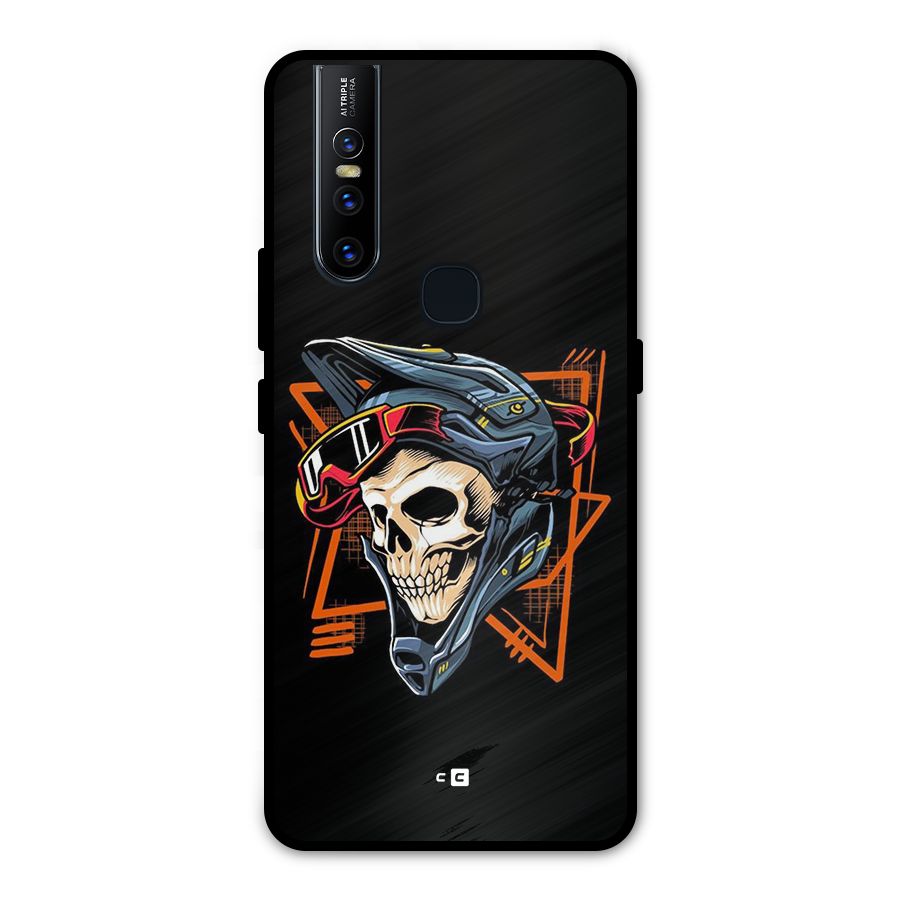 Skull Helmet Metal Back Case for Vivo V15