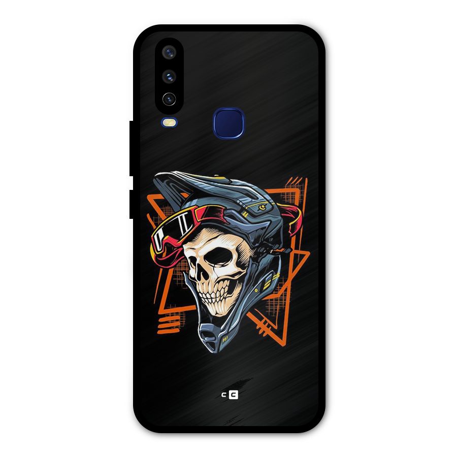 Skull Helmet Metal Back Case for Vivo V17