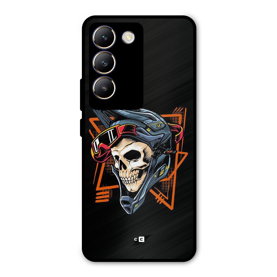 Skull Helmet Metal Back Case for Vivo Y200e