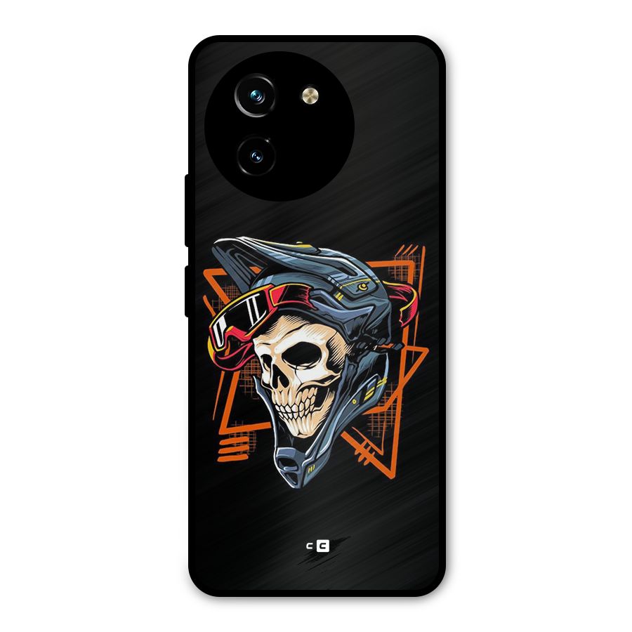 Skull Helmet Metal Back Case for Vivo Y200i