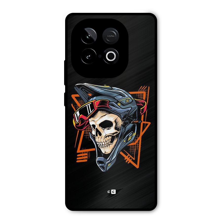 Skull Helmet Metal Back Case for iQOO Neo 10