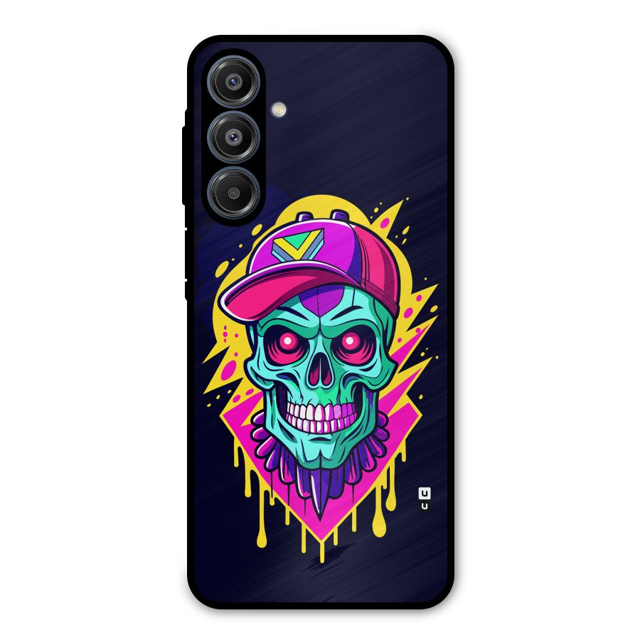 Skull In Cap Metal Back Case for Galaxy A16 5G