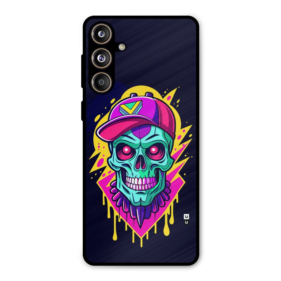 Skull In Cap Metal Back Case for Galaxy F55