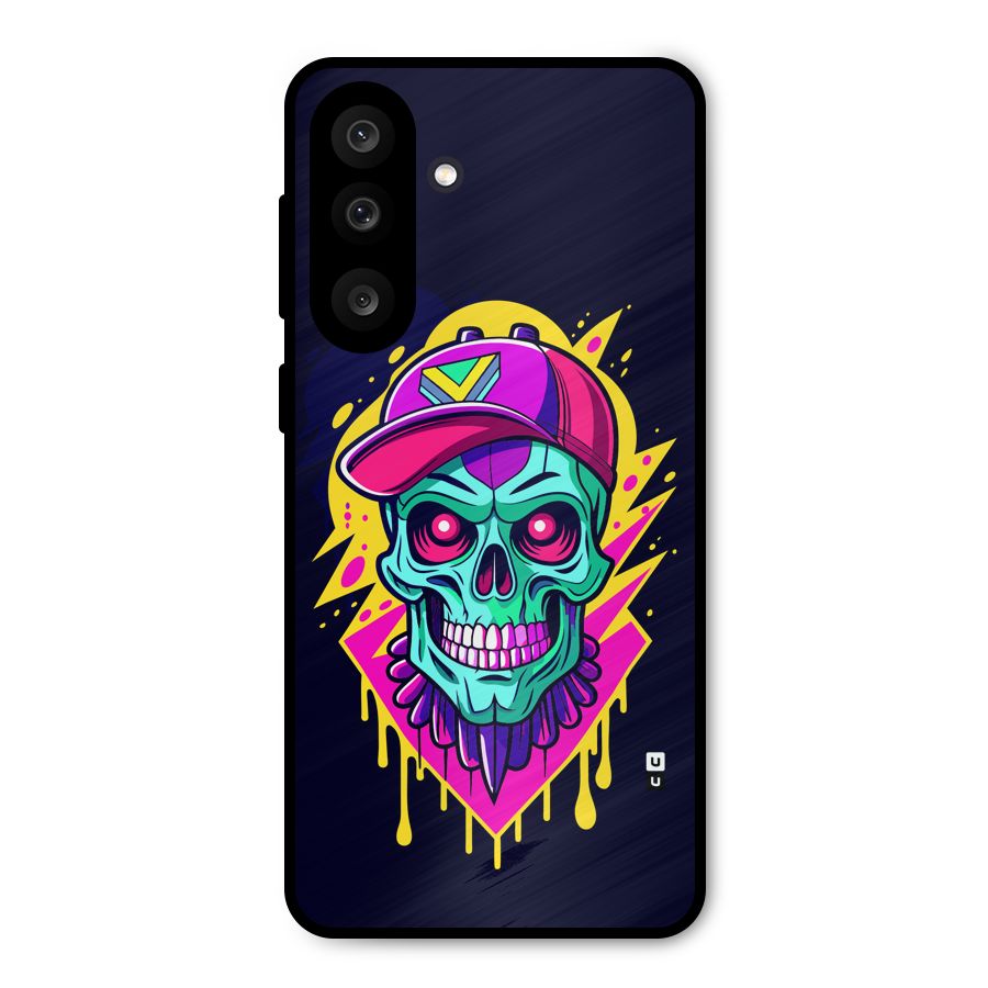 Skull In Cap Metal Back Case for Galaxy M56