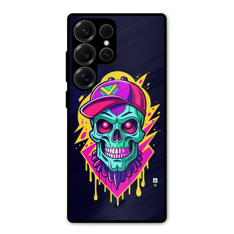 Skull In Cap Metal Back Case for Galaxy S25 Ultra