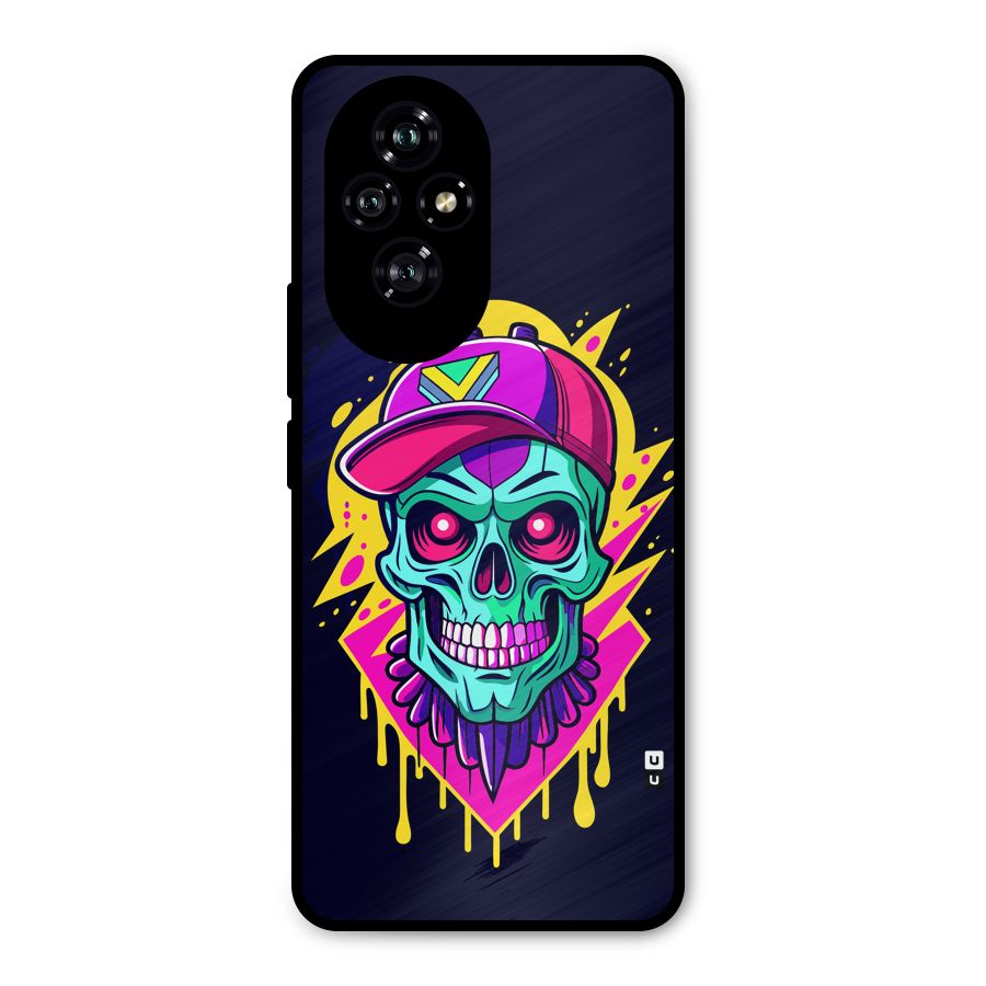 Skull In Cap Metal Back Case for Honor 200